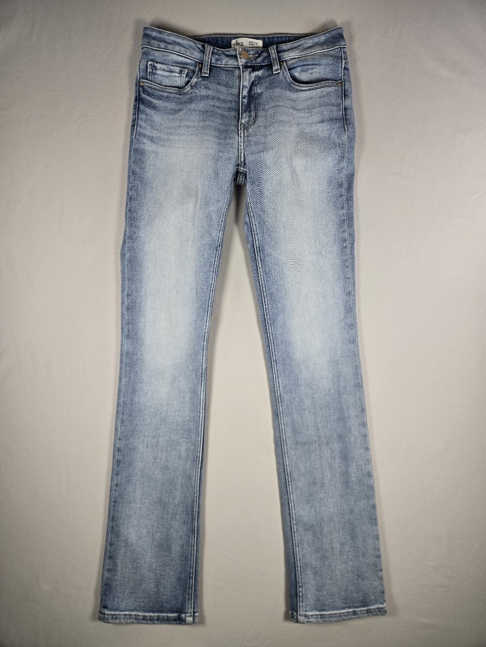 BKE Stella Mid-Rise Slim Fit Straight Leg Light Wash Jeans 28x32 (30×33)
